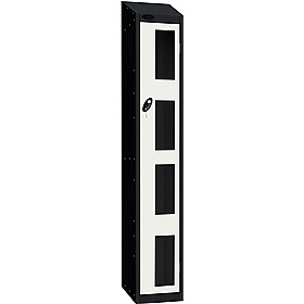 Stellar Probe Antibacterial Sloping Top Anti-Theft Vision Lockers with Cam Lock - Office Storage