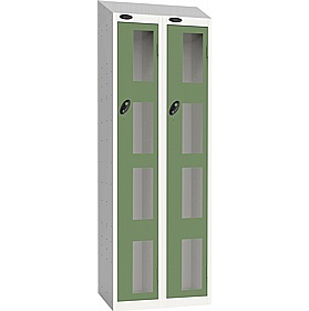 Stellar Probe Equinox Antibacterial Sloping Top Anti-Theft Vision Lockers with Cam Lock - Office Storage