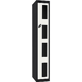 Stellar Probe Antibacterial Anti-Theft Vision Lockers with Hasp and Staple Lock - Office Storage