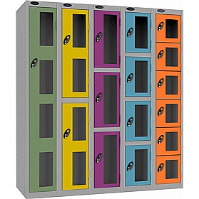 Stellar Probe Equinox Antibacterial Anti-Theft Vision Lockers with Hasp and Staple Lock