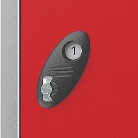 Stellar Probe Equinox Antibacterial Anti-Theft Vision Lockers with Hasp and Staple Lock - Office Storage