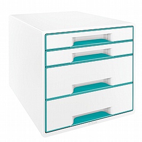 Leitz Colour 4 Drawer Desktop Cabinet - Office Storage