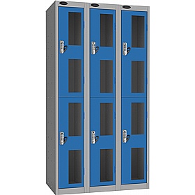 Stellar Probe Antibacterial Anti-Theft Vision Lockers with Digital Combination Lock - Office Storage