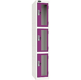 Stellar Probe Equinox Antibacterial Anti-Theft Vision Lockers with Digital Combination Lock - Office Storage