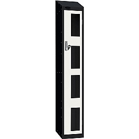 Stellar Probe Antibacterial Sloping Top Anti-Theft Vision Lockers with Digital Combination Lock - Office Storage