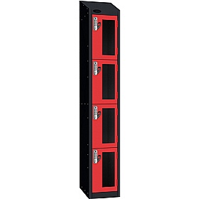Stellar Probe Antibacterial Sloping Top Anti-Theft Vision Lockers with Digital Combination Lock - Office Storage