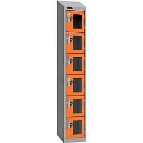 Stellar Probe Equinox Antibacterial Sloping Top Anti-Theft Vision Lockers with Digital Combination Lock - Office Storage