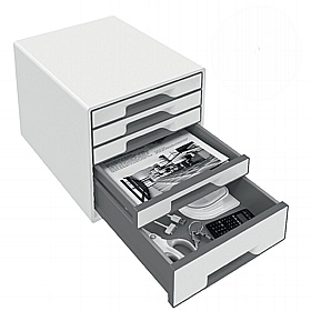 Leitz Colour 5 Drawer Desktop Cabinet - Office Storage