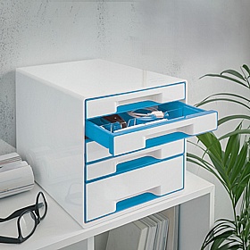 Leitz Colour 5 Drawer Desktop Cabinet - Office Storage