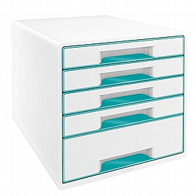 Leitz Colour 5 Drawer Desktop Cabinet - Office Storage