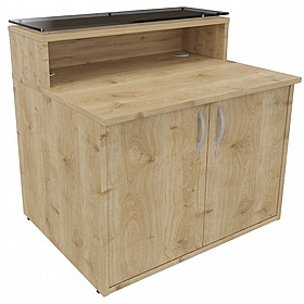 Enquire Modular Reception Desk High Cupboard - Reception Area