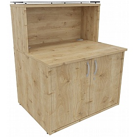 Enquire Modular Reception Desk High Cupboard - Reception Area