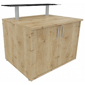 Enquire Modular Reception Desk High Cupboard - Reception Area