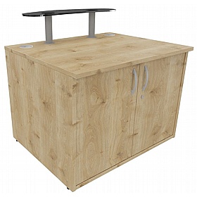 Enquire Modular Reception Desk High Cupboard - Reception Area