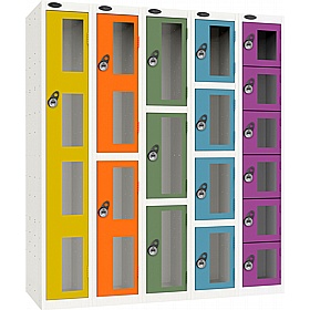 Stellar Probe Equinox Antibacterial Anti-Theft Vision Lockers with Manual Combination Lock