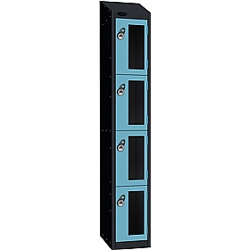 Stellar Probe Equinox Antibacterial Sloping Top Anti-Theft Vision Lockers with Manual Combination Lock - Office Storage