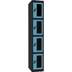 Stellar Probe Equinox Antibacterial Anti-Theft Vision Lockers with Coin Return Lock - Office Storage