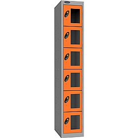 Stellar Probe Equinox Antibacterial Anti-Theft Vision Lockers with Coin Return Lock - Office Storage