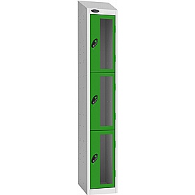 Stellar Probe Antibacterial Sloping Top Anti-Theft Vision Lockers with Coin Return Lock - Office Storage