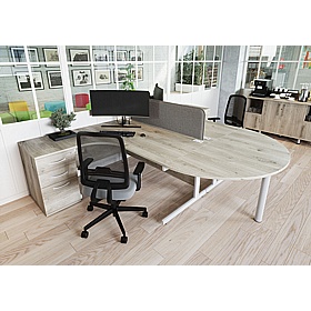 Cogent / Forme Semi Circular Extension Desk - Office Desks