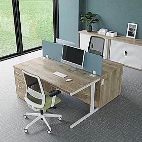 Cogent Rectangular Combination Office Desks - Office Desks