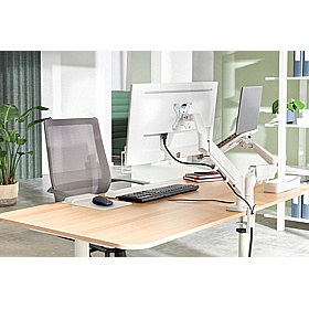 Leitz Ergo Dual Screen Laptop and Monitor Arm - Office Accessories