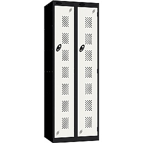 Stellar Probe Antibacterial Perforated Door Lockers with Cam Lock - Office Storage