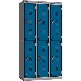 Stellar Probe Antibacterial Perforated Door Lockers with Cam Lock - Office Storage