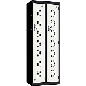 Stellar Probe Antibacterial Perforated Door Lockers with Digital Combination Lock - Office Storage