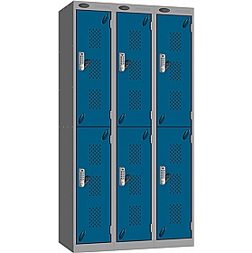 Stellar Probe Antibacterial Perforated Door Lockers with Digital Combination Lock - Office Storage