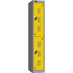 Stellar Probe Equinox Antibacterial Perforated Door Lockers with Cam Lock - Office Storage