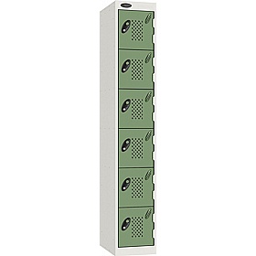 Stellar Probe Equinox Antibacterial Perforated Door Lockers with Cam Lock - Office Storage