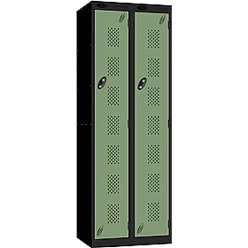 Stellar Probe Equinox Antibacterial Perforated Door Lockers with Cam Lock - Office Storage