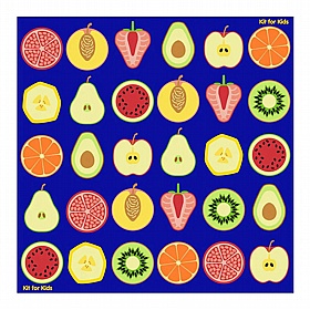 Fruit Large Square Placement Carpet - School Furniture