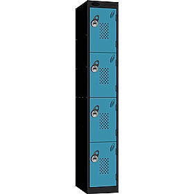 Stellar Probe Equinox Antibacterial Perforated Door Lockers with Manual Combination Lock - Office Storage