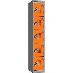 Stellar Probe Equinox Antibacterial Perforated Door Lockers with Manual Combination Lock - Office Storage