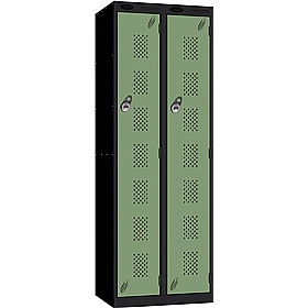 Stellar Probe Equinox Antibacterial Perforated Door Lockers with Manual Combination Lock - Office Storage