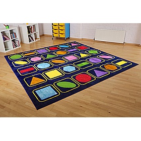 KinderColour Geometric Shapes Placement Carpet - School Furniture