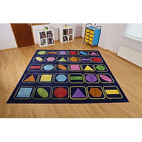 KinderColour Geometric Shapes Placement Carpet - School Furniture