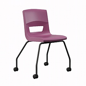 Postura Ergonomic 4 Leg Mobile School Chairs - School Furniture
