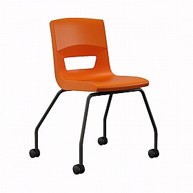 Postura Ergonomic 4 Leg Mobile School Chairs - School Furniture