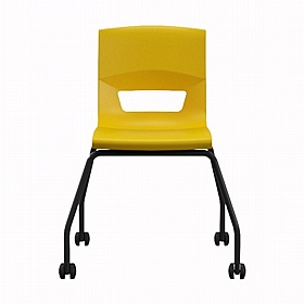 Postura Ergonomic 4 Leg Mobile School Chairs - School Furniture