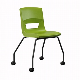 Postura Ergonomic 4 Leg Mobile School Chairs - School Furniture