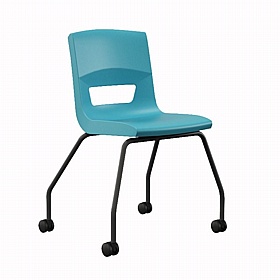 Postura Ergonomic 4 Leg Mobile School Chairs - School Furniture
