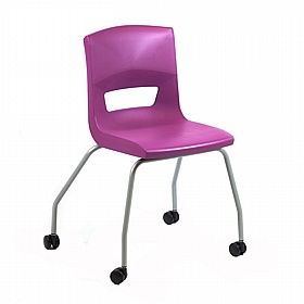 Postura Ergonomic 4 Leg Mobile School Chairs - School Furniture