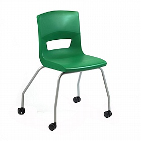 Postura Ergonomic 4 Leg Mobile School Chairs - School Furniture