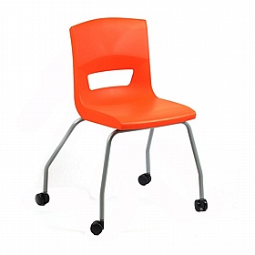 Postura Ergonomic 4 Leg Mobile School Chairs - School Furniture