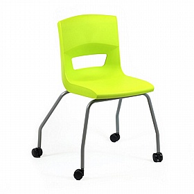 Postura Ergonomic 4 Leg Mobile School Chairs - School Furniture