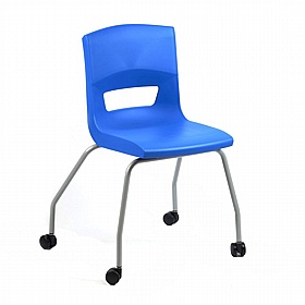 Postura Ergonomic 4 Leg Mobile School Chairs - School Furniture