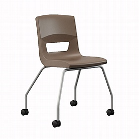 Postura Ergonomic 4 Leg Mobile School Chairs - School Furniture
